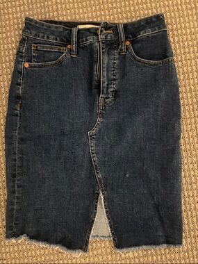 Madewell Stretch Denim Pegged Skirt